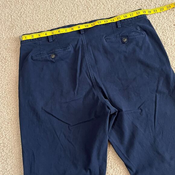 Polo Ralph Lauren Mens Blue Chino Pants Blue Stretch Straight Fit Size 38x34 - Picture 5 of 6